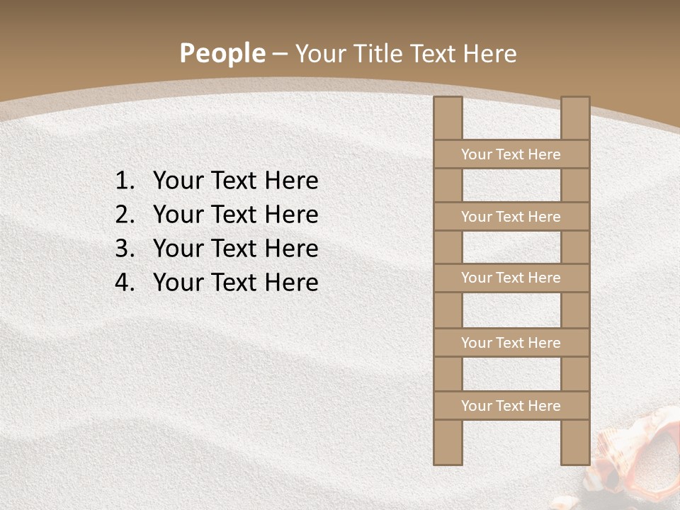 Warm Frame Shore PowerPoint Template