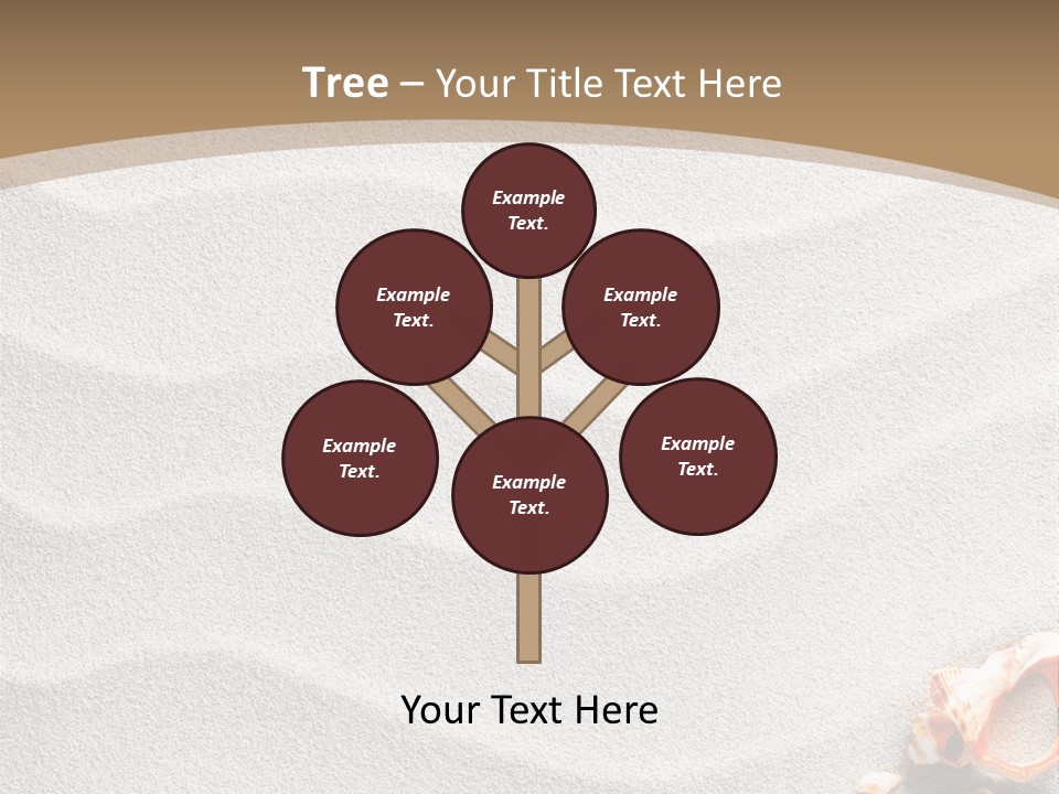 Warm Frame Shore PowerPoint Template