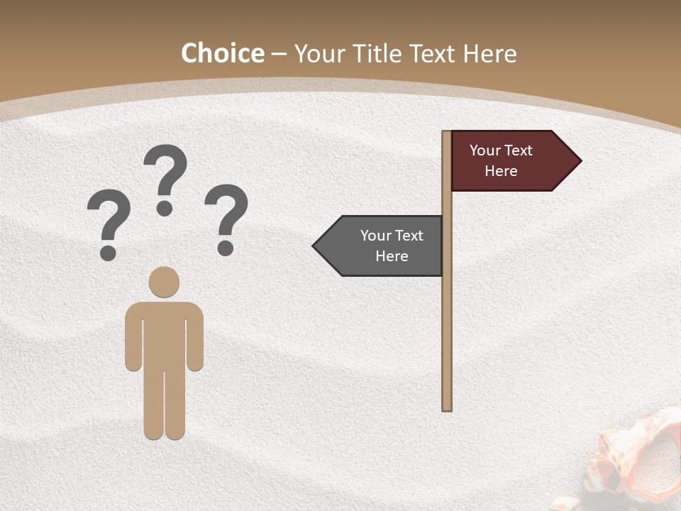 Warm Frame Shore PowerPoint Template