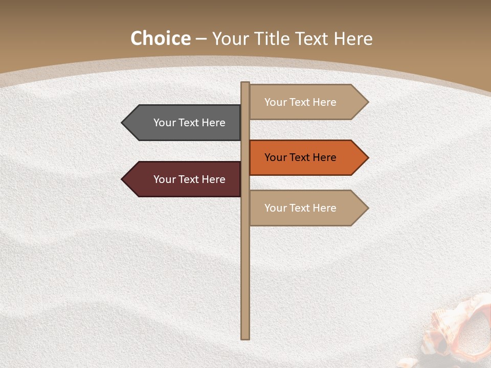 Warm Frame Shore PowerPoint Template