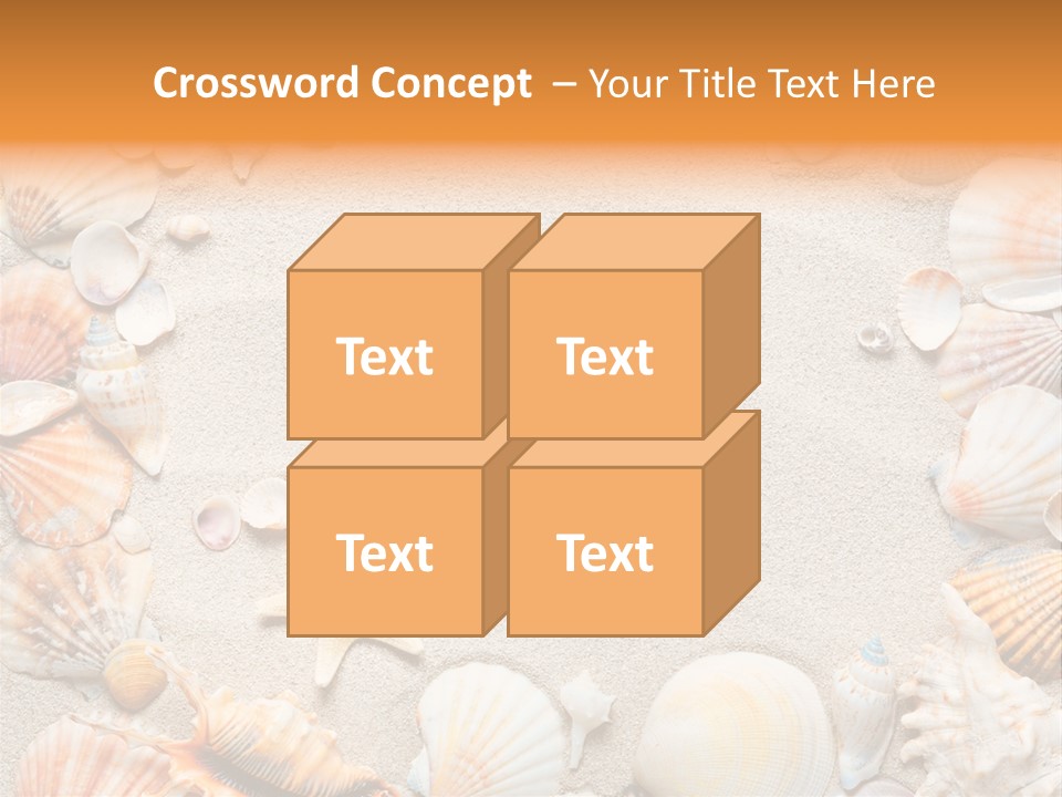 Seashell Summer Dry PowerPoint Template