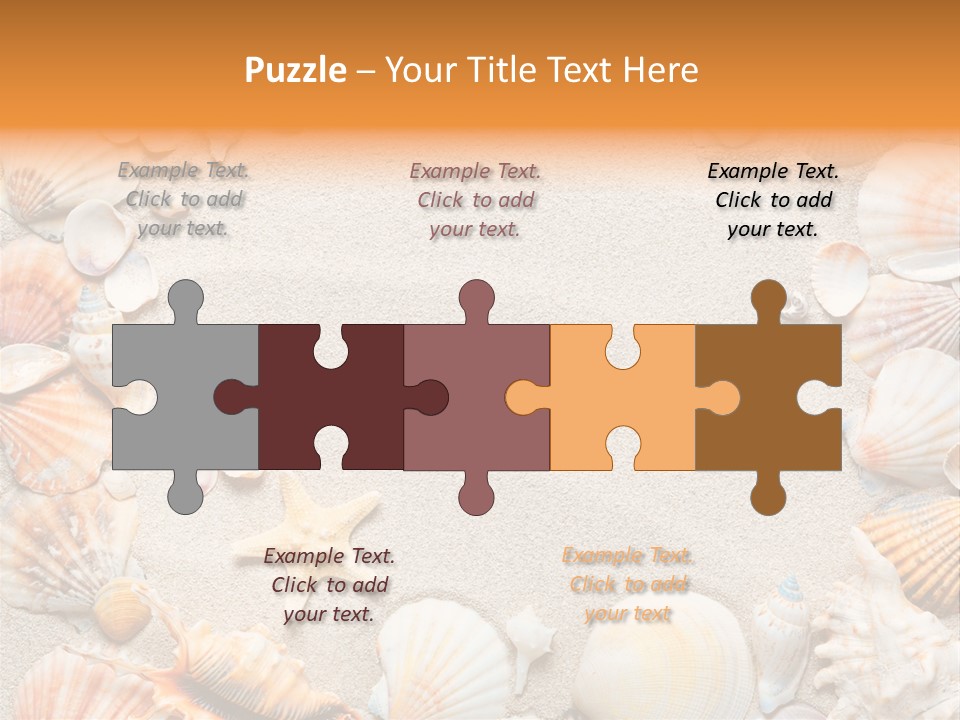 Seashell Summer Dry PowerPoint Template