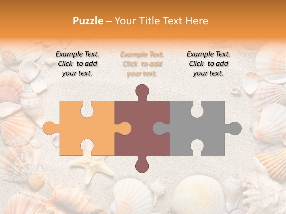 Seashell Summer Dry PowerPoint Template