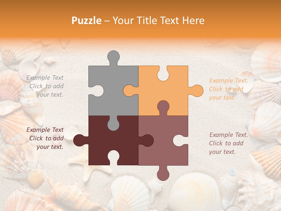 Seashell Summer Dry PowerPoint Template