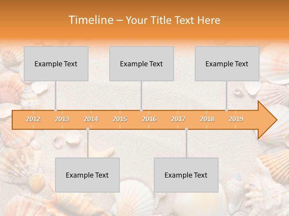 Seashell Summer Dry PowerPoint Template