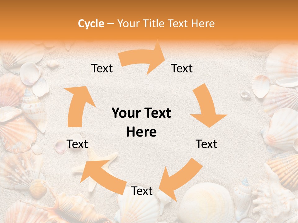 Seashell Summer Dry PowerPoint Template