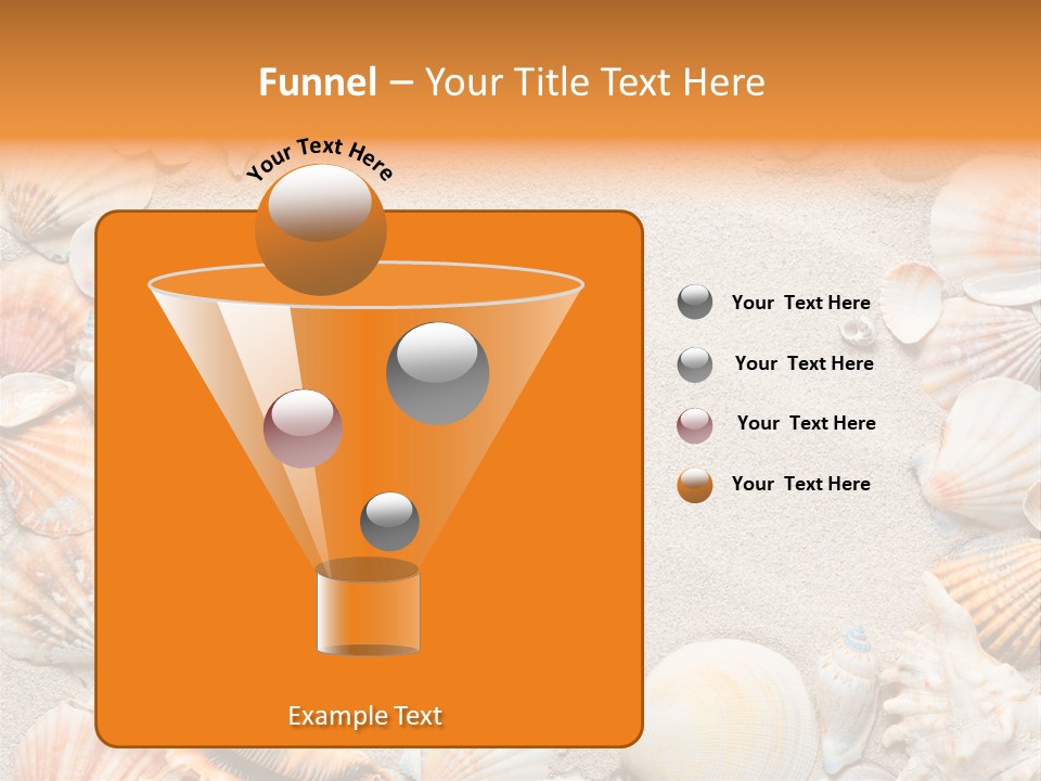 Seashell Summer Dry PowerPoint Template