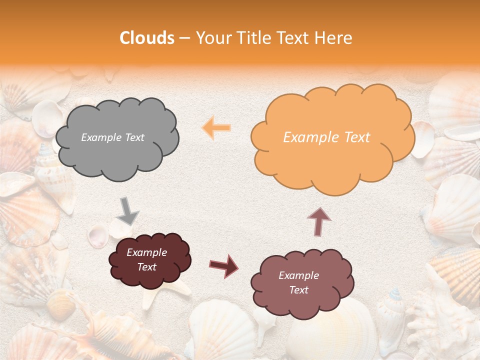 Seashell Summer Dry PowerPoint Template