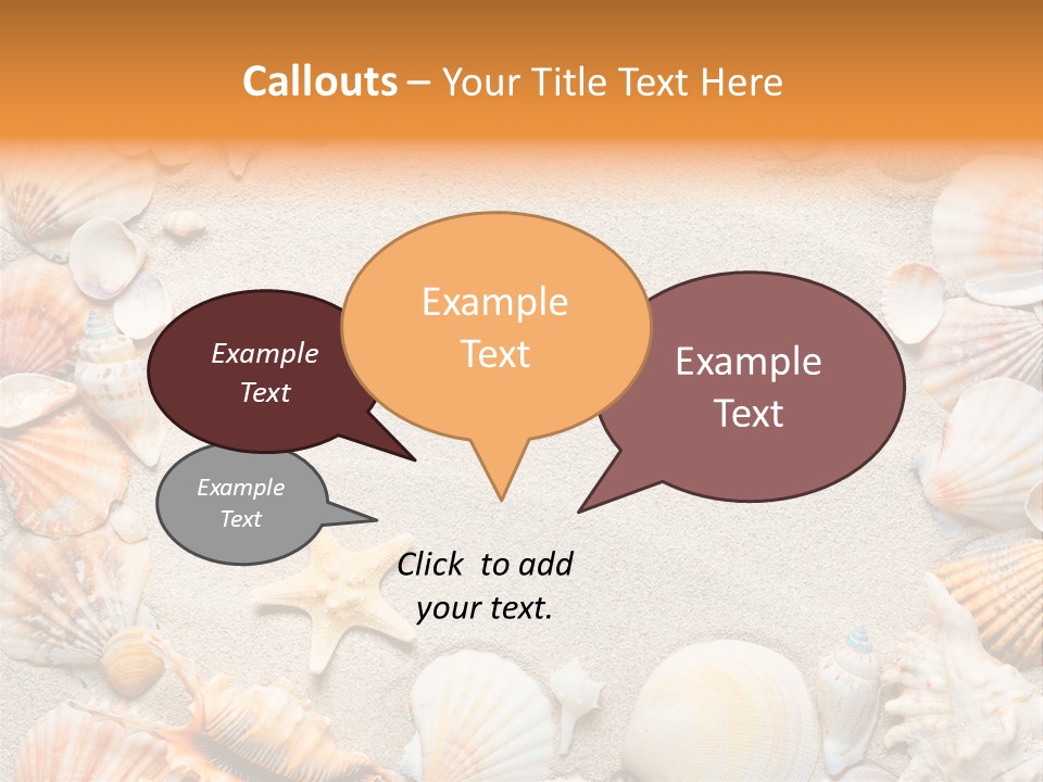 Seashell Summer Dry PowerPoint Template