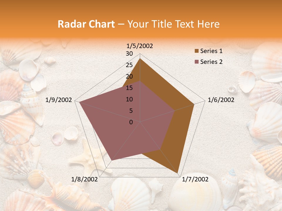 Seashell Summer Dry PowerPoint Template