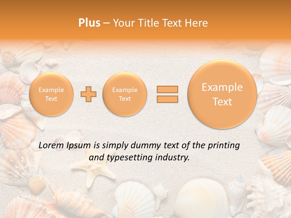 Seashell Summer Dry PowerPoint Template
