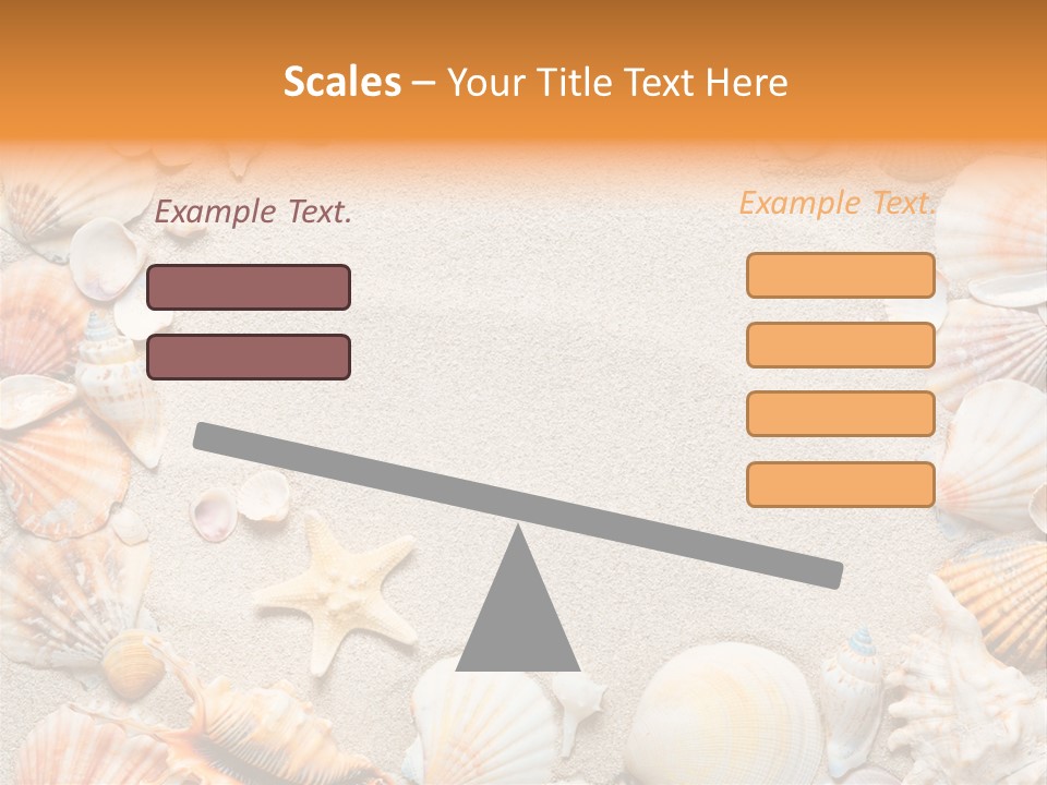 Seashell Summer Dry PowerPoint Template