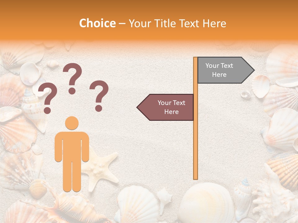 Seashell Summer Dry PowerPoint Template