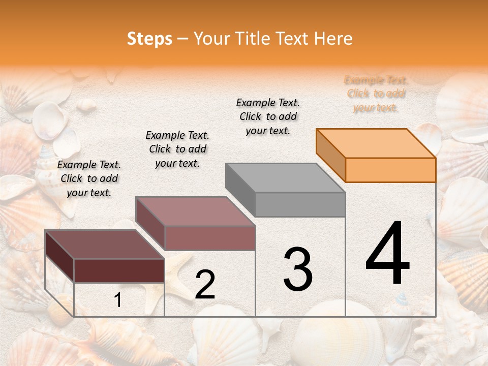 Seashell Summer Dry PowerPoint Template
