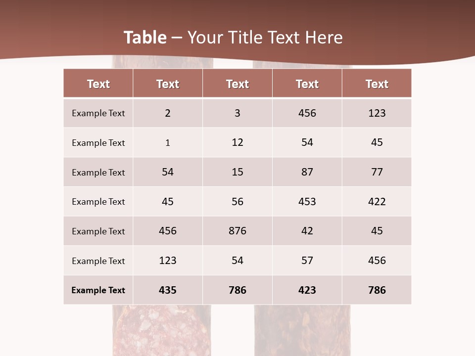 Slicing Chopped Healthy PowerPoint Template