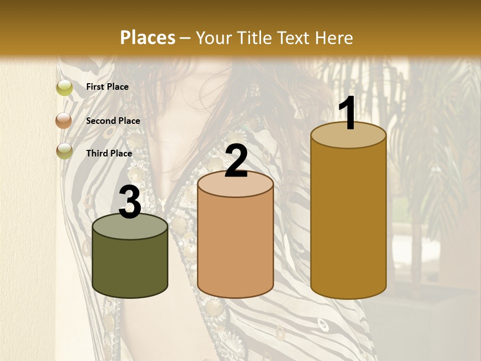 Swimsuit Sexy Gorgeous PowerPoint Template