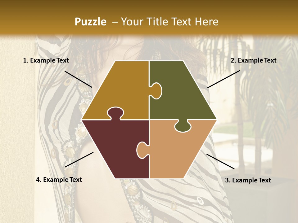 Swimsuit Sexy Gorgeous PowerPoint Template