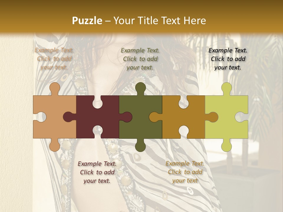 Swimsuit Sexy Gorgeous PowerPoint Template