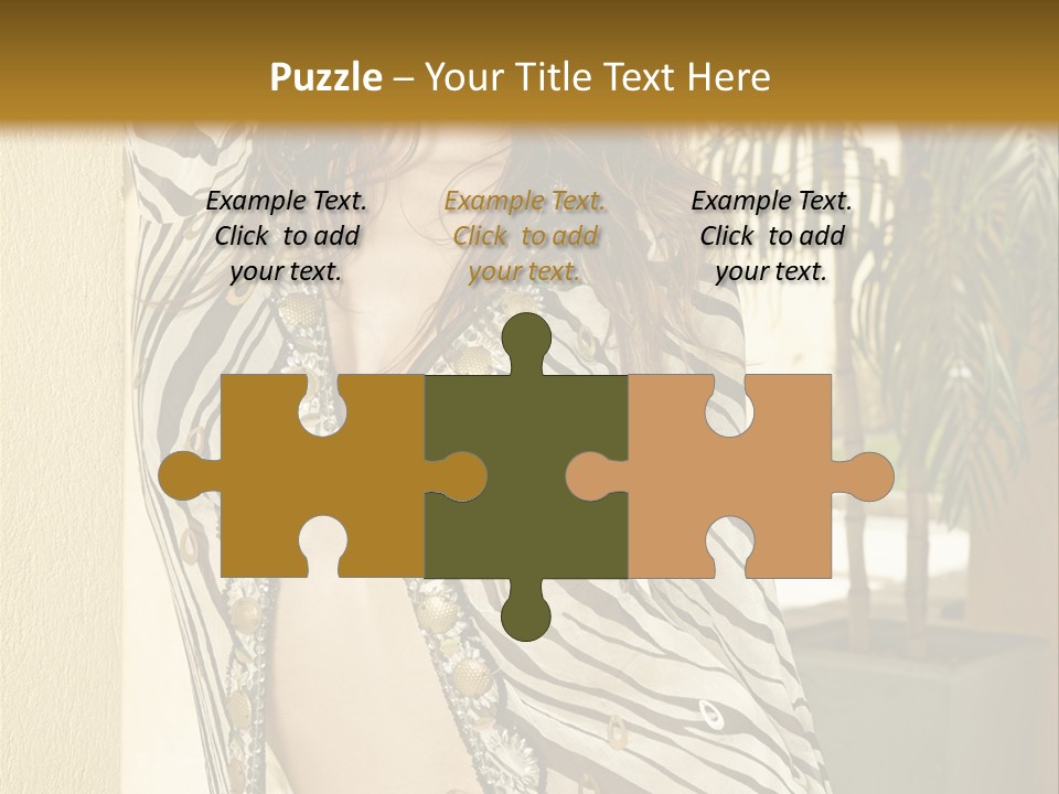 Swimsuit Sexy Gorgeous PowerPoint Template