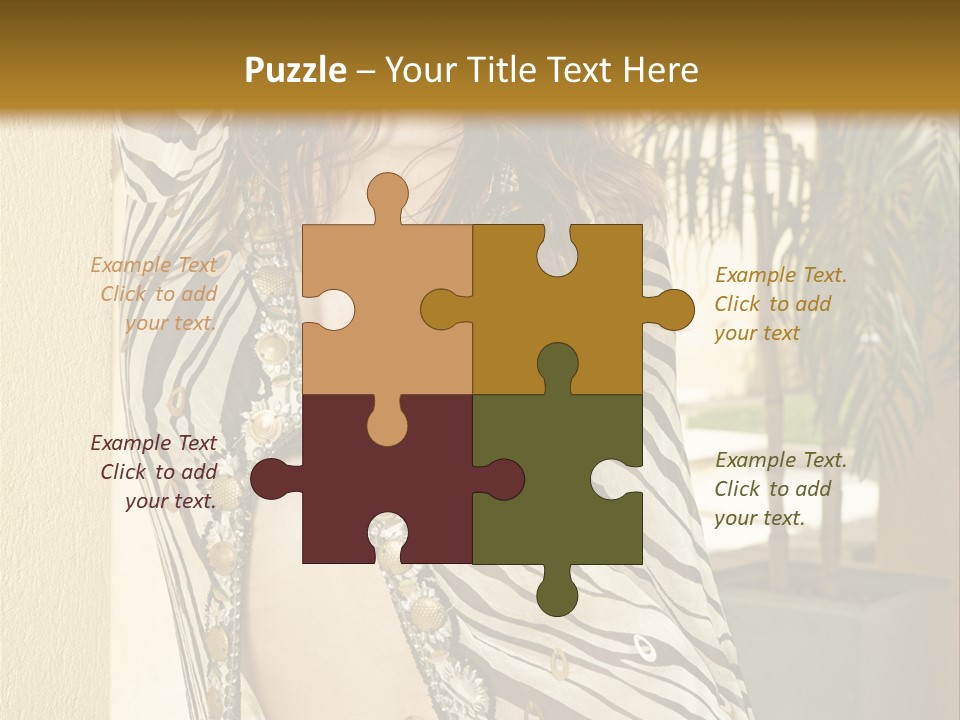 Swimsuit Sexy Gorgeous PowerPoint Template