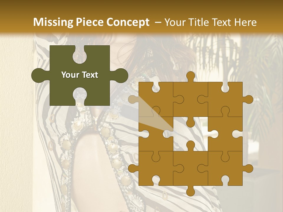 Swimsuit Sexy Gorgeous PowerPoint Template