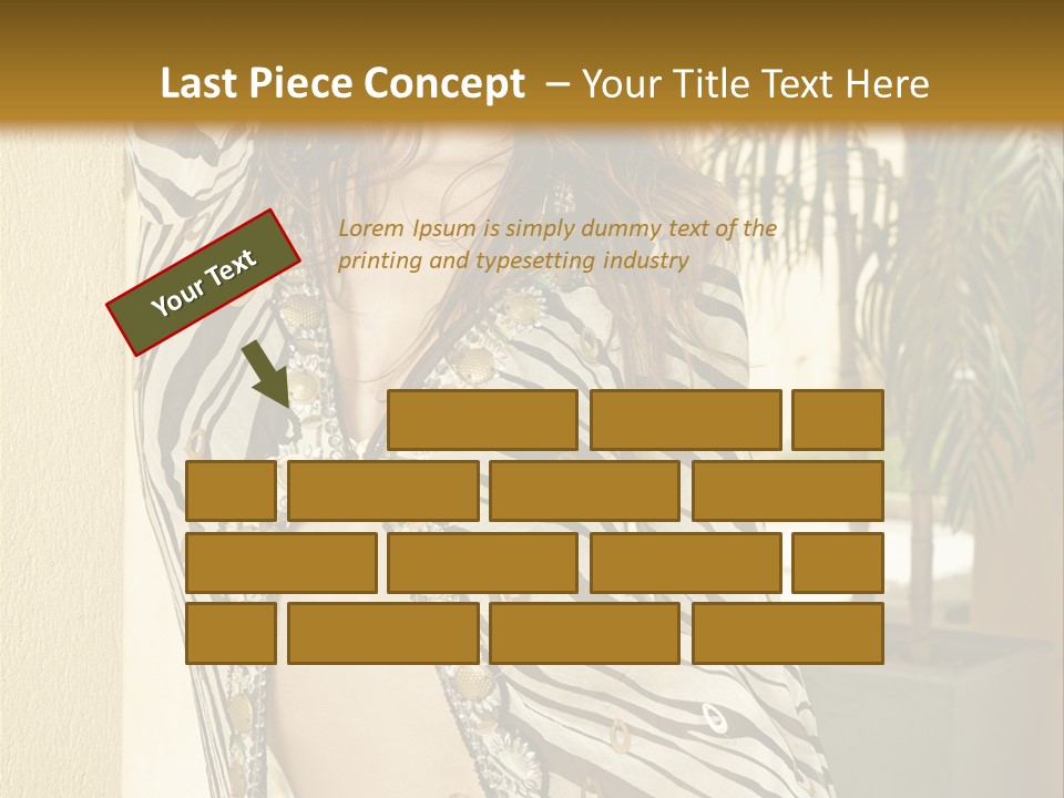 Swimsuit Sexy Gorgeous PowerPoint Template