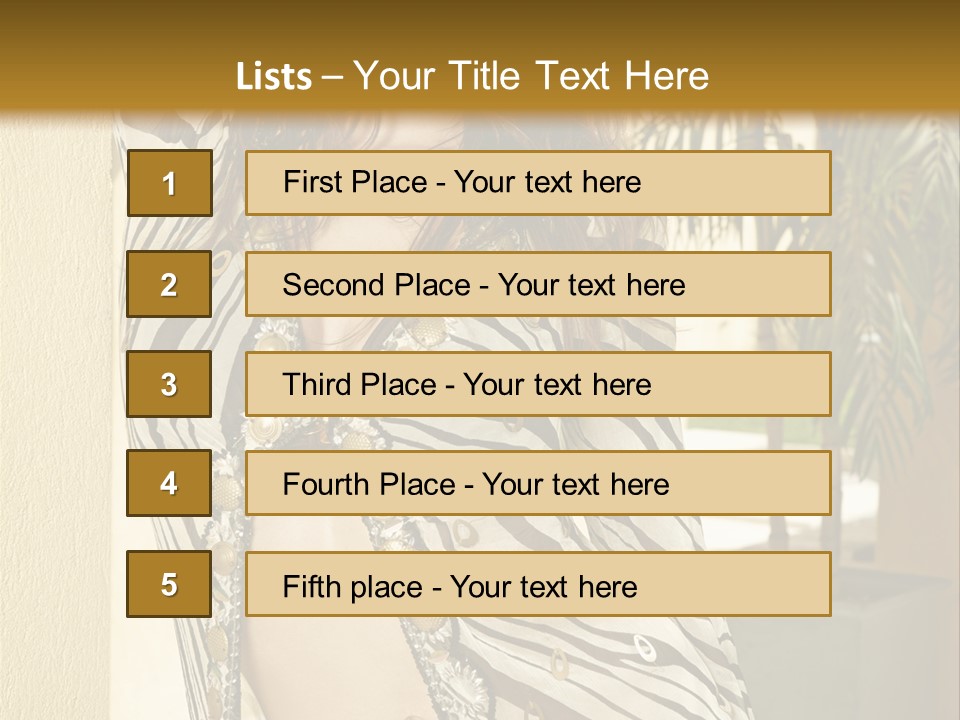 Swimsuit Sexy Gorgeous PowerPoint Template