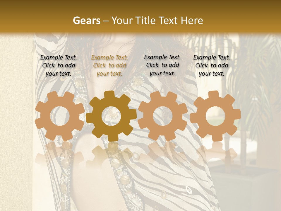 Swimsuit Sexy Gorgeous PowerPoint Template