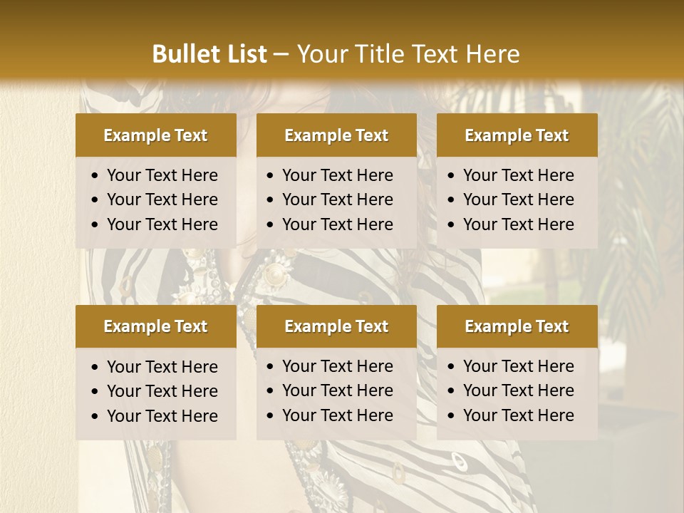 Swimsuit Sexy Gorgeous PowerPoint Template