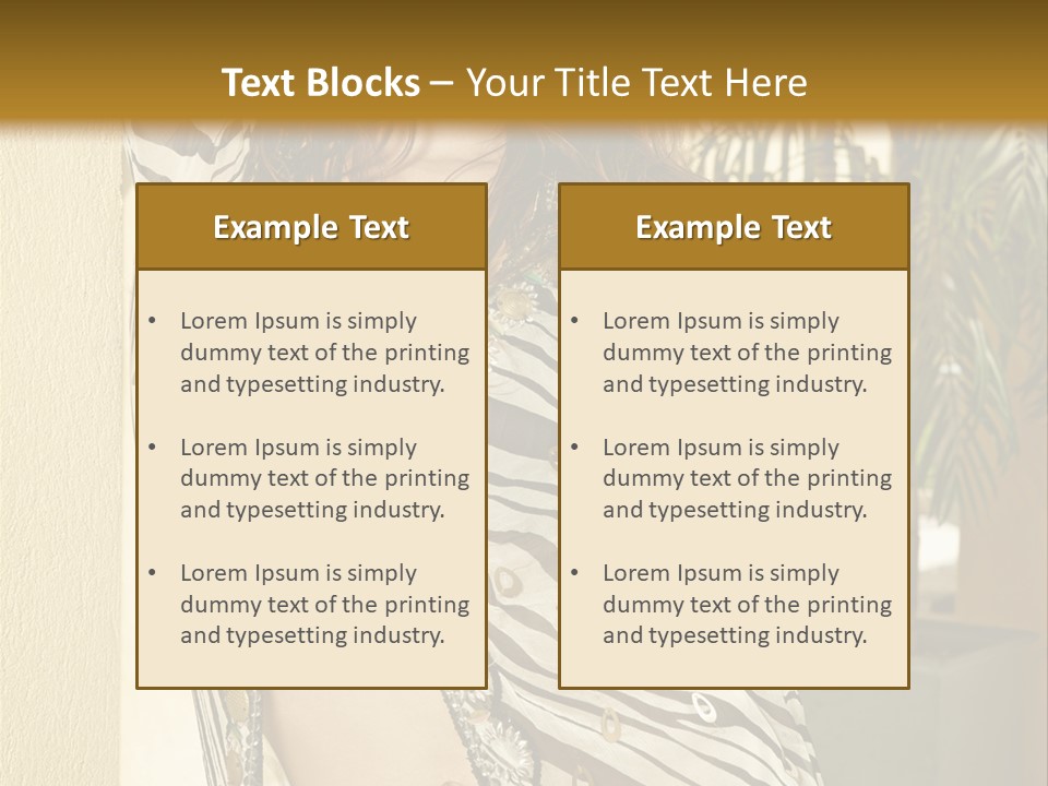 Swimsuit Sexy Gorgeous PowerPoint Template