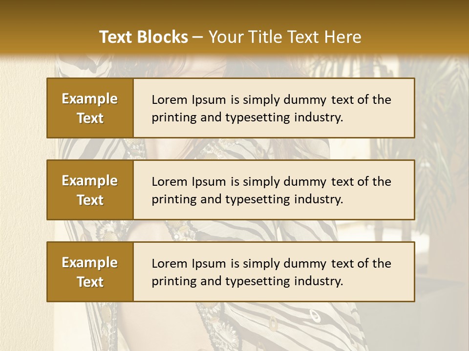 Swimsuit Sexy Gorgeous PowerPoint Template