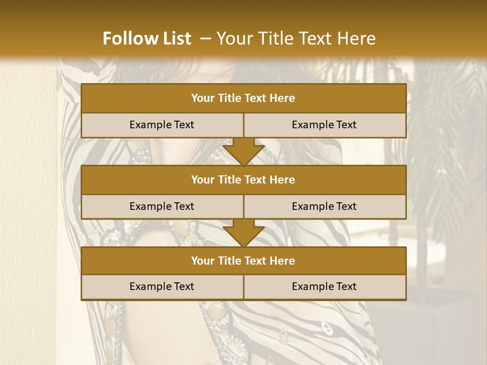 Swimsuit Sexy Gorgeous PowerPoint Template