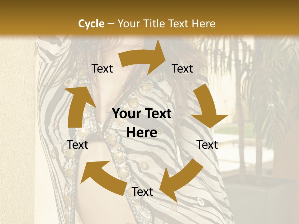 Swimsuit Sexy Gorgeous PowerPoint Template