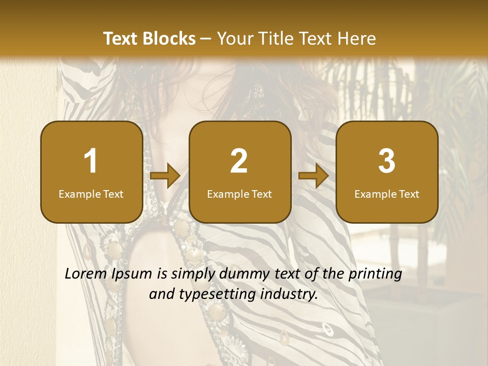 Swimsuit Sexy Gorgeous PowerPoint Template