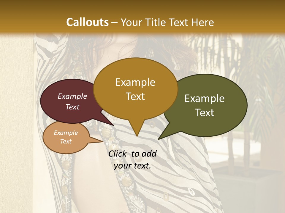 Swimsuit Sexy Gorgeous PowerPoint Template