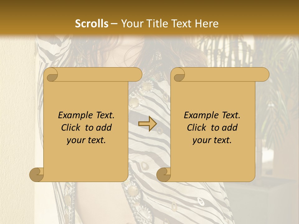 Swimsuit Sexy Gorgeous PowerPoint Template