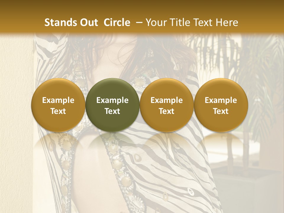 Swimsuit Sexy Gorgeous PowerPoint Template