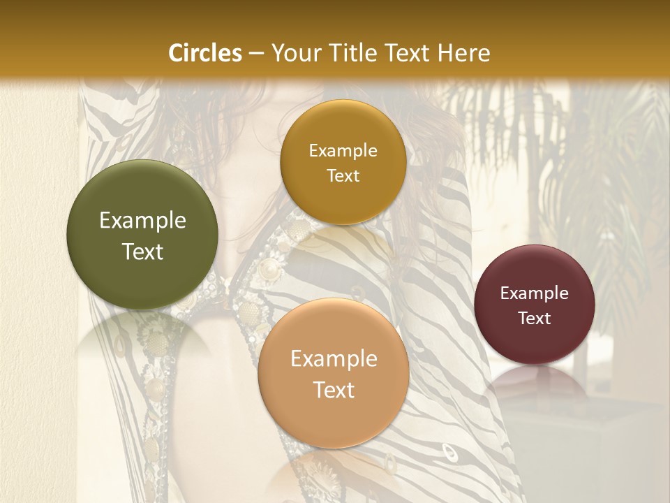 Swimsuit Sexy Gorgeous PowerPoint Template