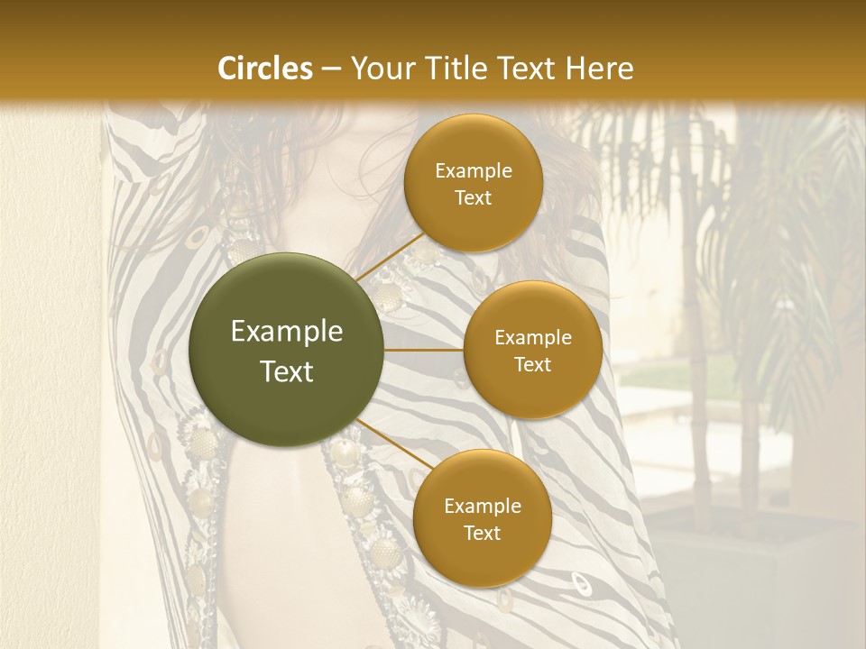 Swimsuit Sexy Gorgeous PowerPoint Template