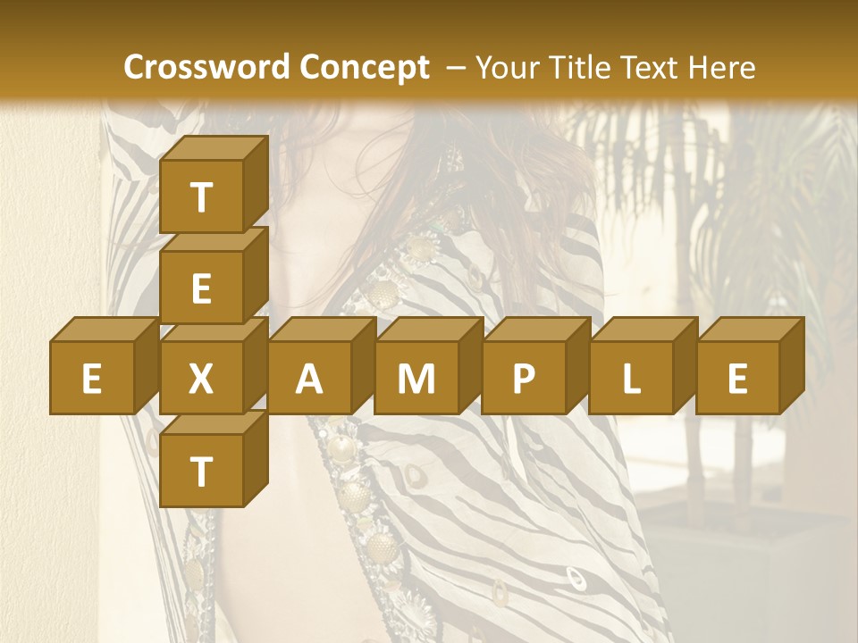 Swimsuit Sexy Gorgeous PowerPoint Template