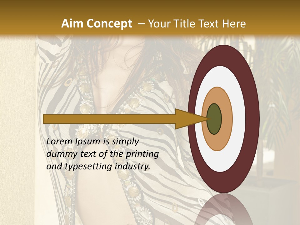 Swimsuit Sexy Gorgeous PowerPoint Template