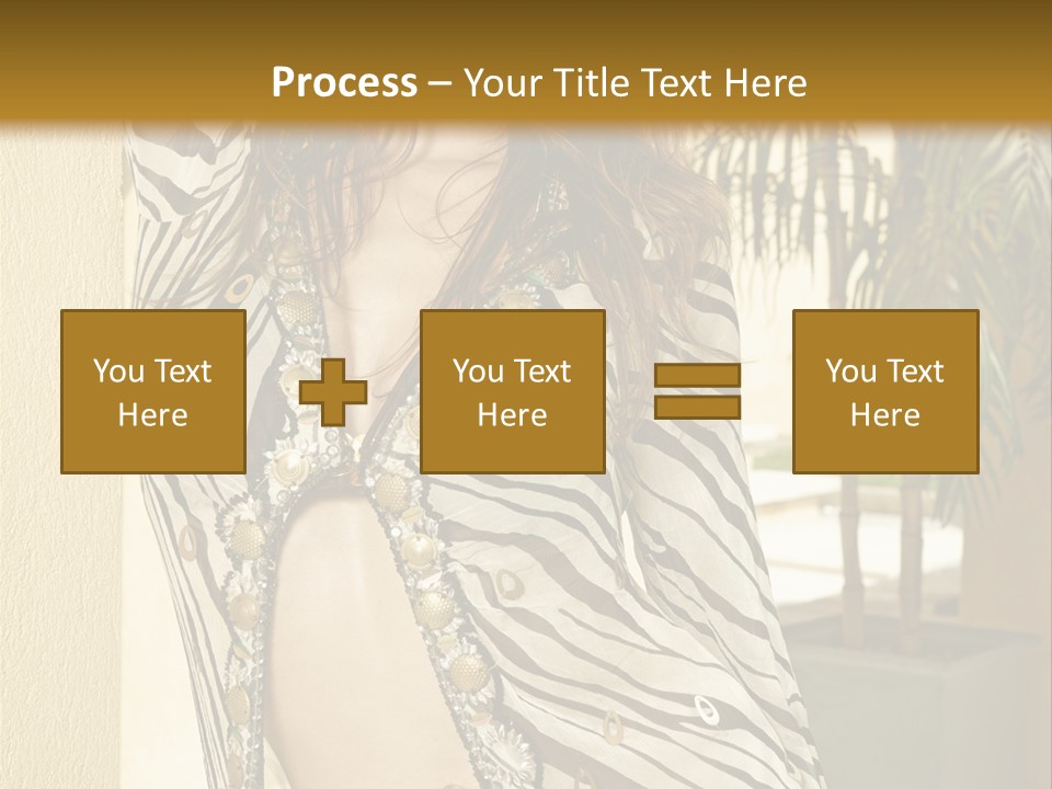 Swimsuit Sexy Gorgeous PowerPoint Template