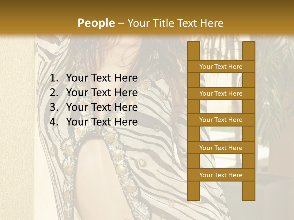 Swimsuit Sexy Gorgeous PowerPoint Template