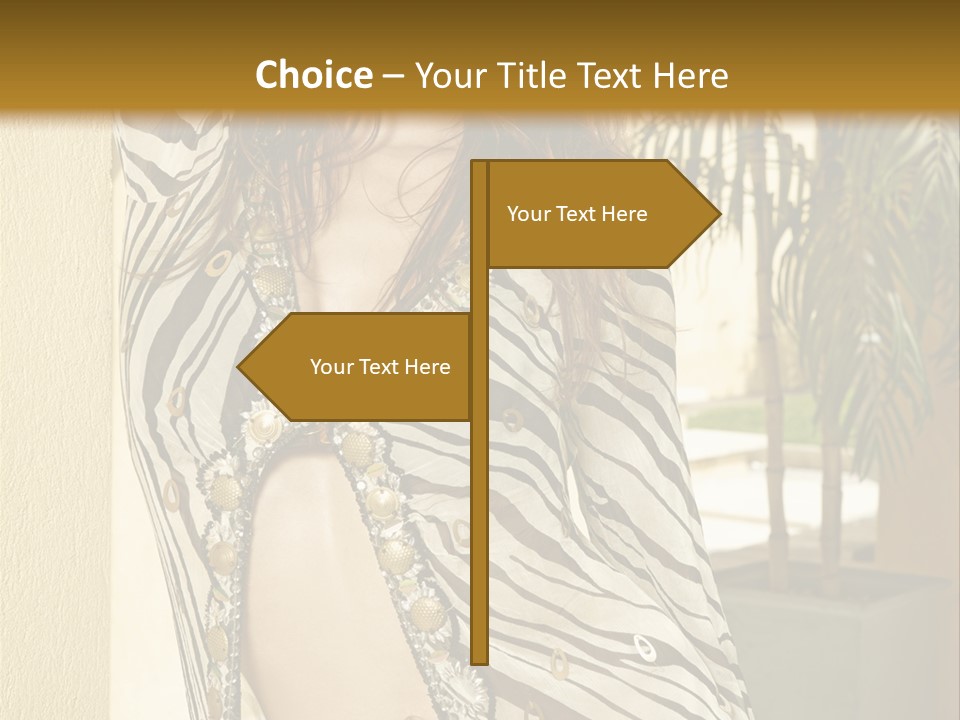 Swimsuit Sexy Gorgeous PowerPoint Template