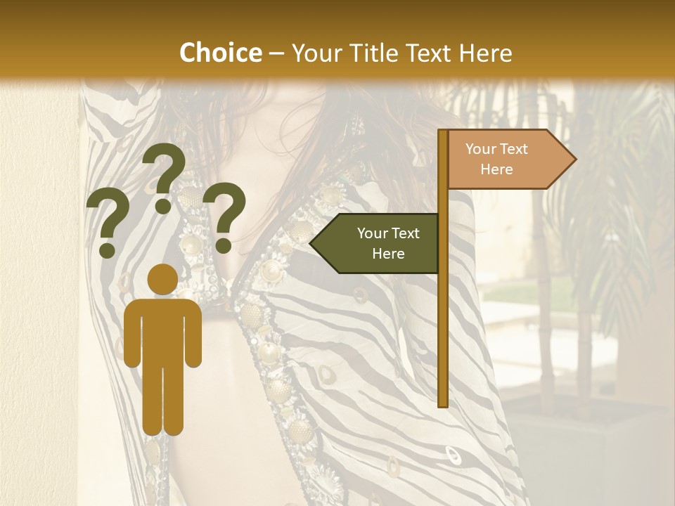 Swimsuit Sexy Gorgeous PowerPoint Template