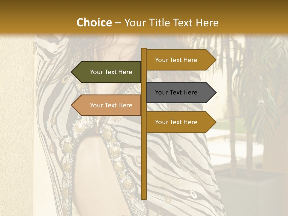 Swimsuit Sexy Gorgeous PowerPoint Template