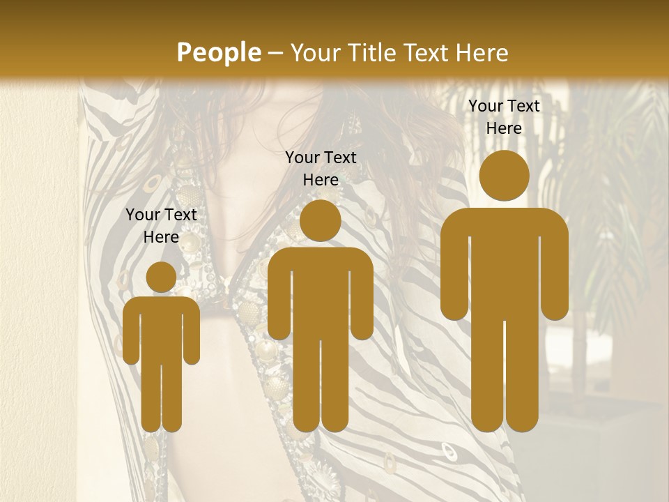 Swimsuit Sexy Gorgeous PowerPoint Template