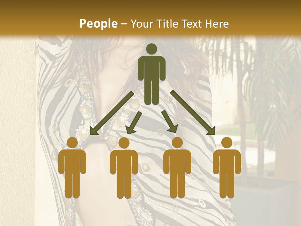 Swimsuit Sexy Gorgeous PowerPoint Template