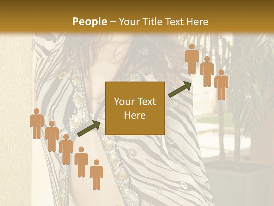 Swimsuit Sexy Gorgeous PowerPoint Template