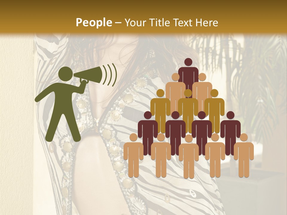 Swimsuit Sexy Gorgeous PowerPoint Template